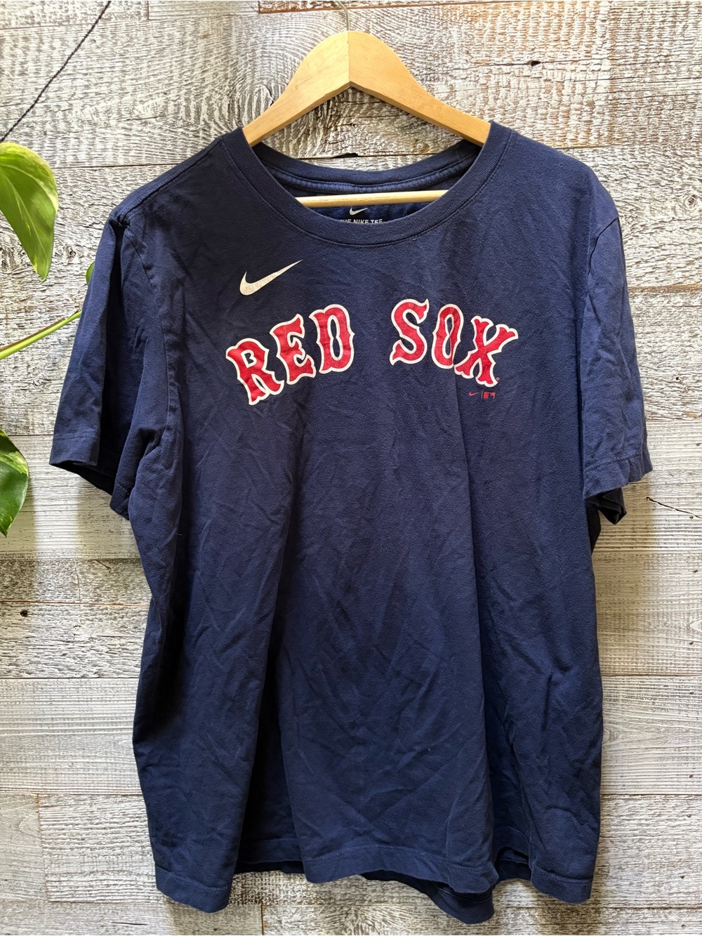 Nike | Boston Red Sox Enrique Hernandez #5 Cotton Navy Tee - Men's XL